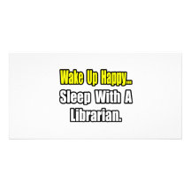 Sommeil avec un bibliothécaire photocarte personnalisée
