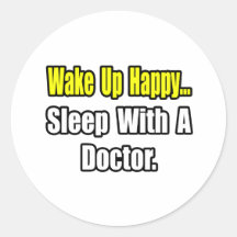Sommeil avec un docteur autocollants