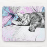 Sommeil dans Mousepad rose Tapis De Souris