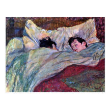 Sommeil par Toulouse-Lautrec Carte Postale