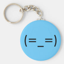 Somnolent (smiley japonais) porte-clef