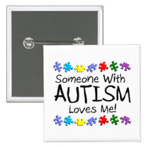 Somone avec l'autisme m'aime (pp) pin's