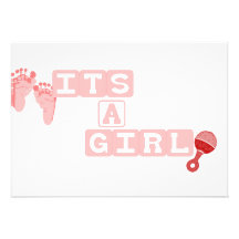 Son une fille ! faire-parts