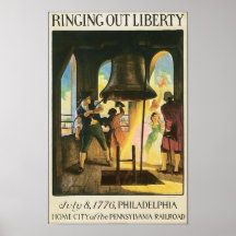 Sonnant la liberté, le 8 juillet 1776 Philadelphie Posters