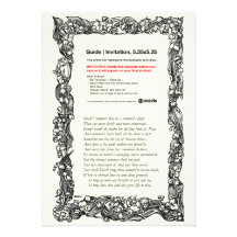 Sonnet de Shakespeare # 18 Cartons D'invitation