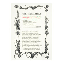 Sonnet de Shakespeare # 18 Invitations