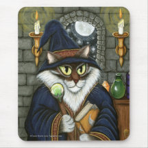 Sorcier magique Mousepad de chat de magicien de ma Tapis De Souris