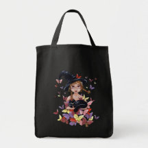 Sorcière colorée mignonne sacs