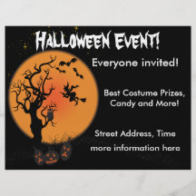 Sorcière de Halloween Prospectus Customisé