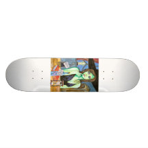SORCIÈRE GOTHIQUE PLATEAUX DE SKATEBOARDS