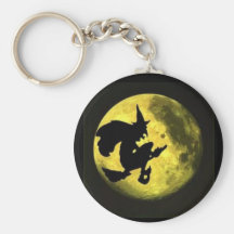 Sorcière Halloween Keychain de vol Porte-clés