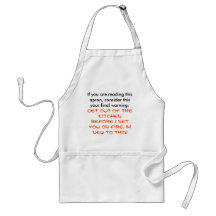 SORTEZ DE LA CUISINE. TABLIER