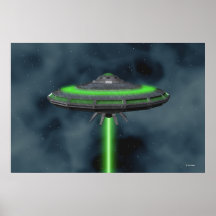 Soucoupe volante - affiche de la science fiction
