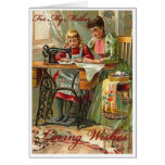 Souhaits aimants carte de vœux