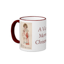 Souhaits de Noël de petite fille Mug À Café