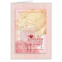 Souhaits floraux de fleur d'anniversaire pour des  cartes de vœux
