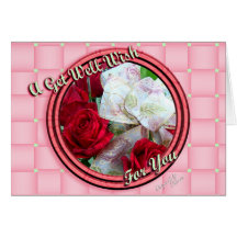 Souhaits tissés carte