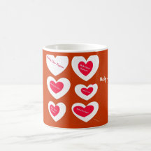 Soulagement pour la tasse de coeurs du Japon