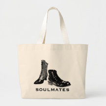 Soulmates du sac à provisions de tissu |