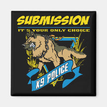Soumission de la police K9 Aimants Pour Réfrigérateur