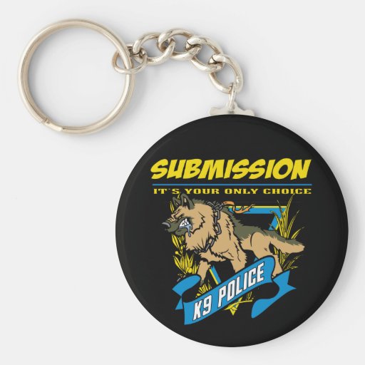 Soumission de la police K9 Porte-clef