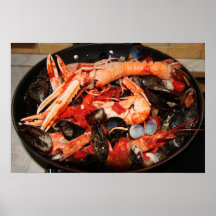 Soupe à fruits de mer posters