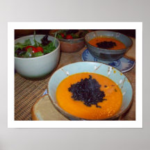 Soupe crémeuse à carotte posters