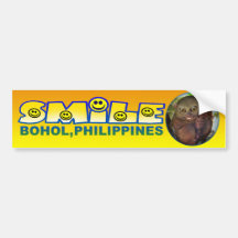 Sourire Bohol 2 Adhésifs Pour Voiture