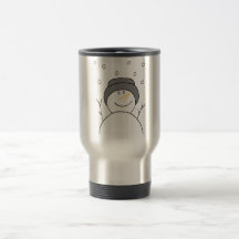 Sourire de bonhomme de neige tasses à café