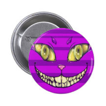 Sourire de Cheshire Pin's Avec Agrafe