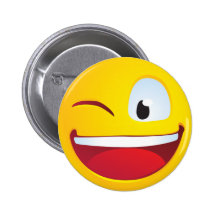 Sourire de clignotement badge avec épingle