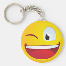 Sourire de clignotement porte-clefs