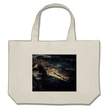 Sourire de crocodile sac en toile