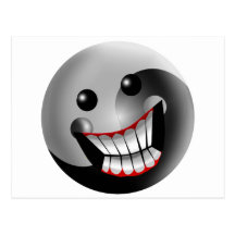 SOURIRE DE YIN YANG CARTE POSTALE