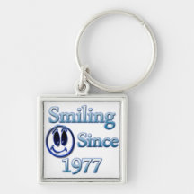 Sourire depuis 1977 porte-clé