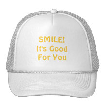 SOURIRE ! Il est bon pour vous. Jaune Casquette De Camionneur