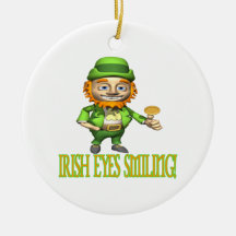 Sourire irlandais de yeux décoration de noël