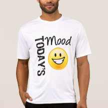 Sourire lumineux d'émoticône d'aujourd'hui d'humeu t-shirts
