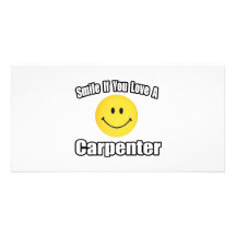 Sourire si vous aimez un charpentier modèle pour photocarte