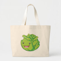 Sourire végétal de chou heureux sac