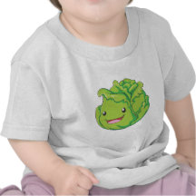Sourire végétal de chou heureux t-shirts