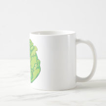 Sourire végétal de chou heureux tasses à café