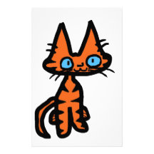 Sourires heureux de Kitty Papier À Lettre Personnalisé