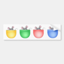 Souris dans la poche autocollant pour voiture