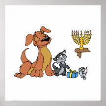 Souris de chat de chien posters