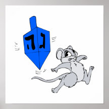 Souris de Dreidel Affiche