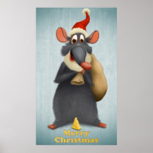 Souris de Joyeux Noël Posters