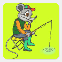 Souris de pêche adhésif