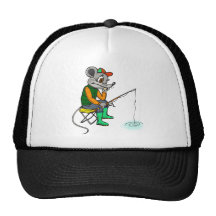 Souris de pêche casquettes de camionneur