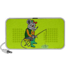 Souris de pêche haut-parleur iPod